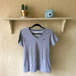 Nike Tops - NIKE Grey V-Neck T-Shirt Nike Tops - NIKE Grey V-Neck T-Shirt